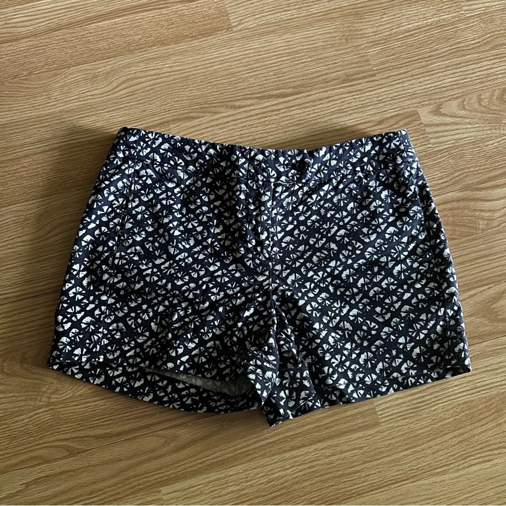 Kenar Blue Patterned Casual Dress Shorts Women’s 4